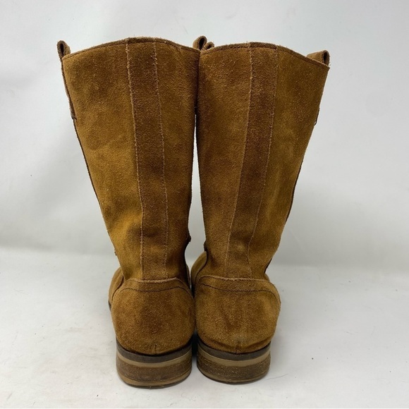 Fat Face Boots Women’s 39 Brown Suede Maine Wool Fleece Made in Portugal US8 - Picture 5 of 8